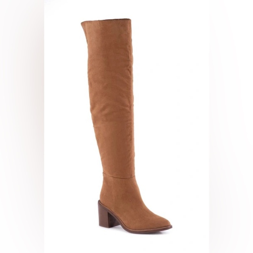 SEYCHELLES Paradise City Over The Knee Boot In Cognac NWOB Size 8.5